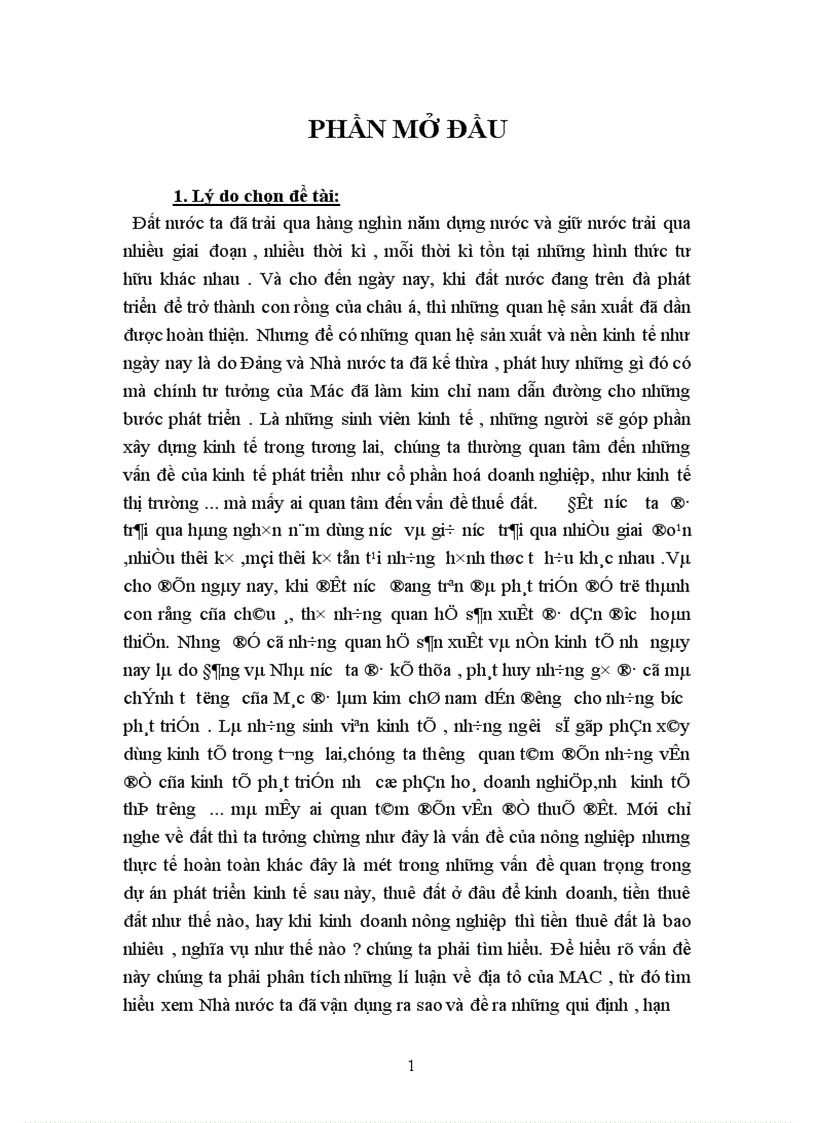 image for page Lý luận về địa tô của CácMac và sự vận dụng vào chính sách đất đai ở Việt Nam hiện nay 1