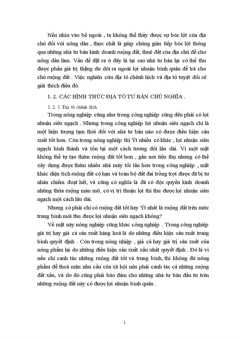 image for page Lý luận về địa tô của CácMac và sự vận dụng vào chính sách đất đai ở Việt Nam hiện nay 1
