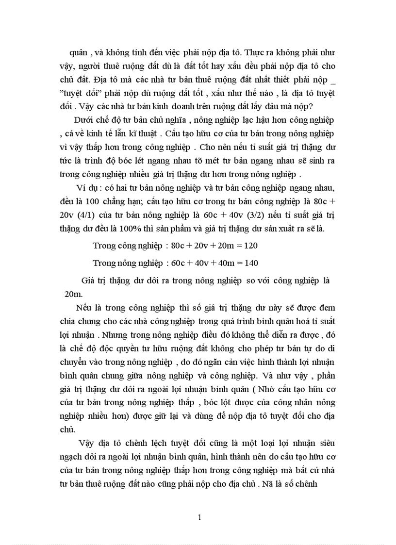 image for page Lý luận về địa tô của CácMac và sự vận dụng vào chính sách đất đai ở Việt Nam hiện nay 1