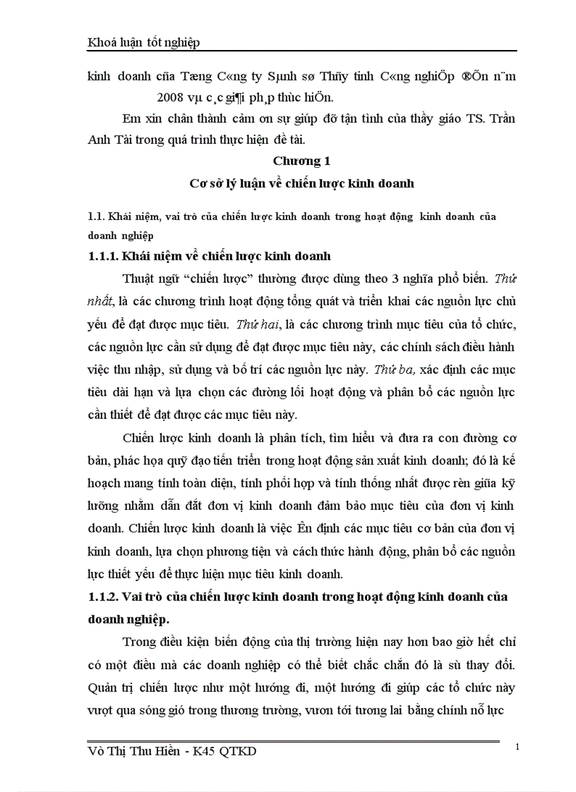 image for page Chiến lược kinh doanh của Tổng Công ty Sành sứ Thủy tinh Công nghiệp 1