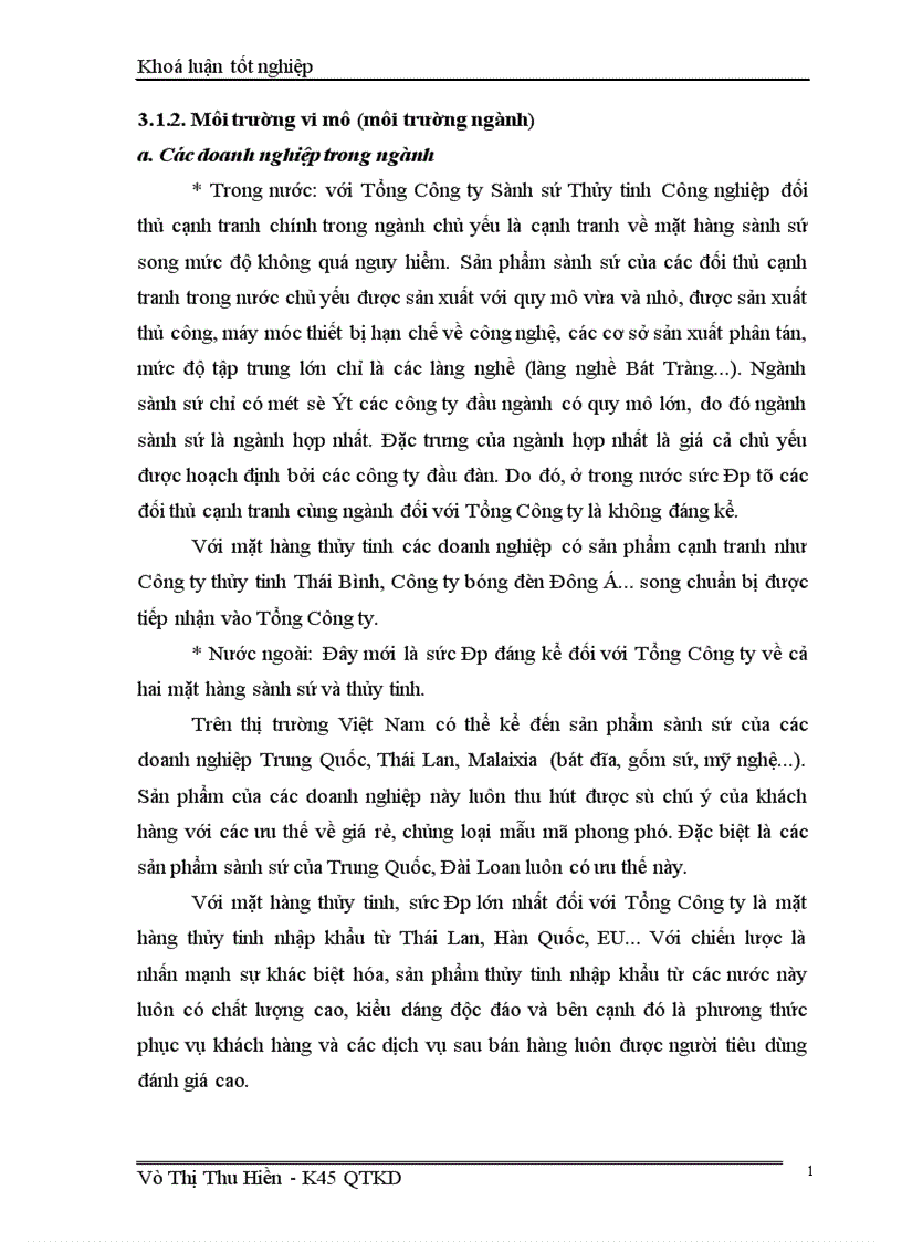 image for page Chiến lược kinh doanh của Tổng Công ty Sành sứ Thủy tinh Công nghiệp 1