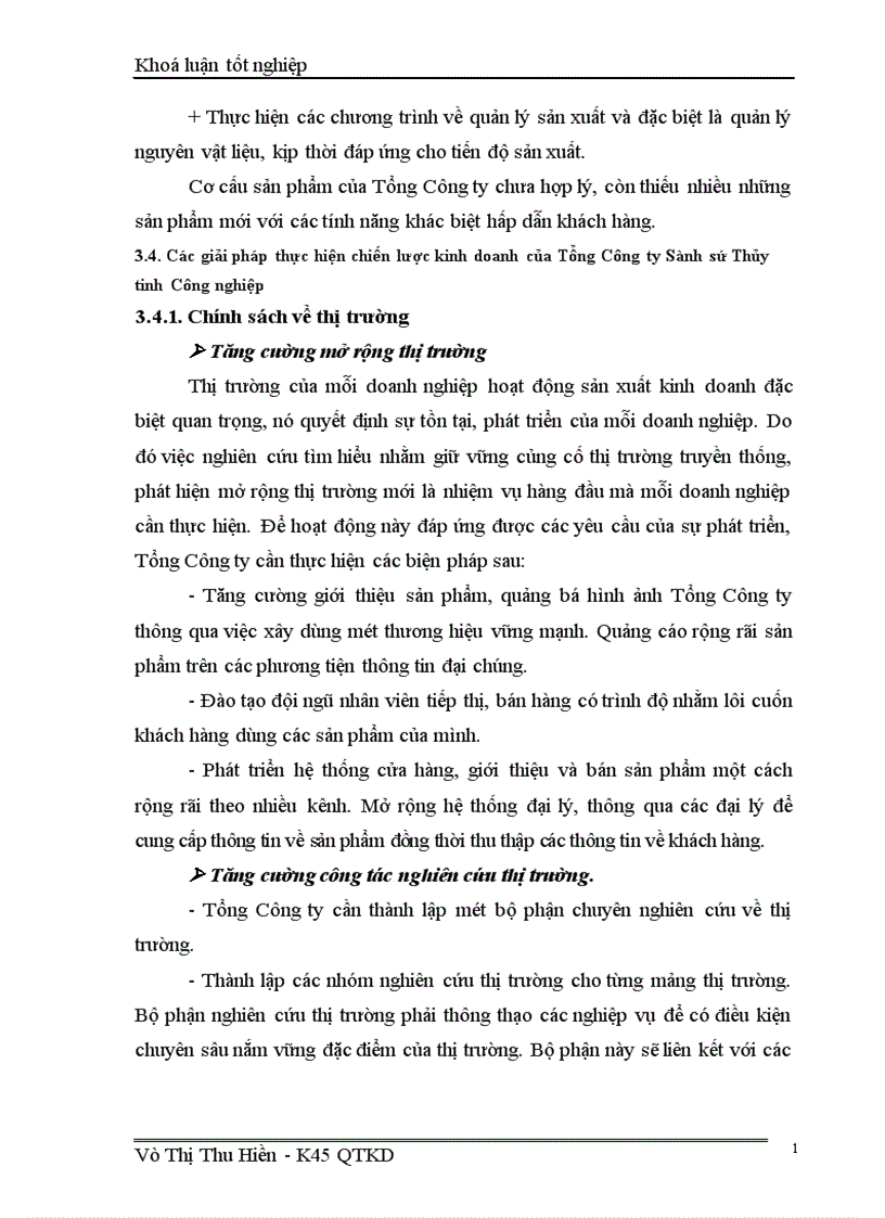 image for page Chiến lược kinh doanh của Tổng Công ty Sành sứ Thủy tinh Công nghiệp 1