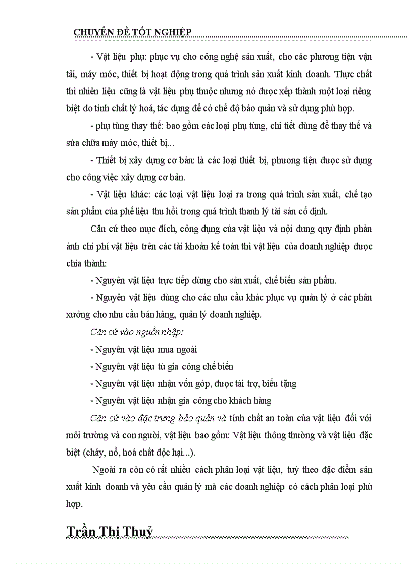 image for page Tổ chức kế toàn Nguyên vật liệu và Công cụ dụng cụ tại Công ty dệt may Hà Nội