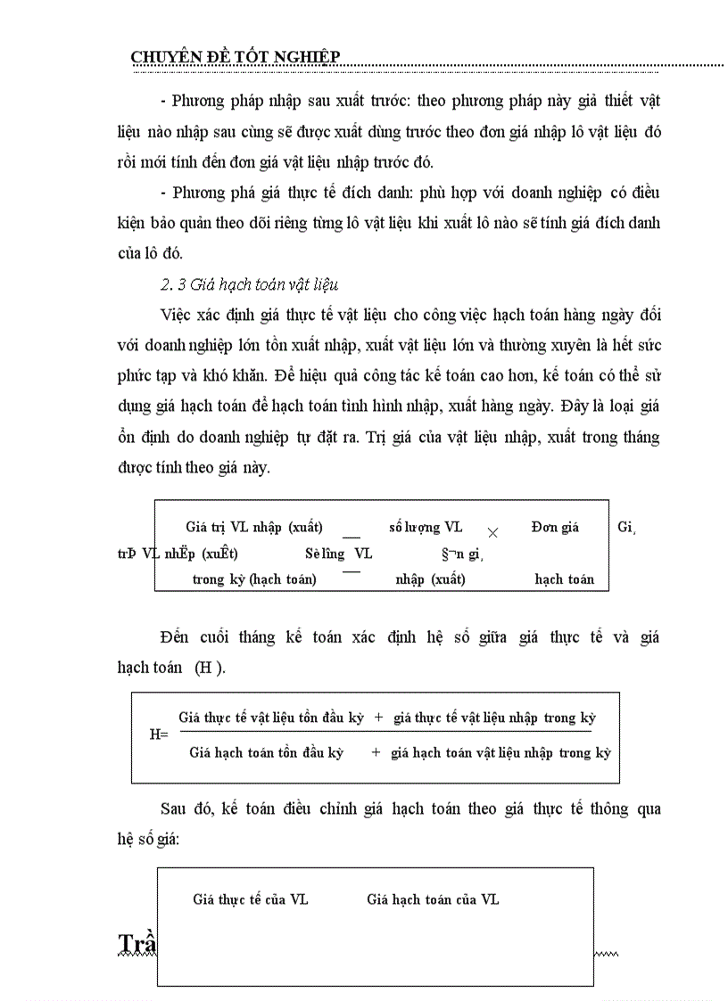 image for page Tổ chức kế toàn Nguyên vật liệu và Công cụ dụng cụ tại Công ty dệt may Hà Nội