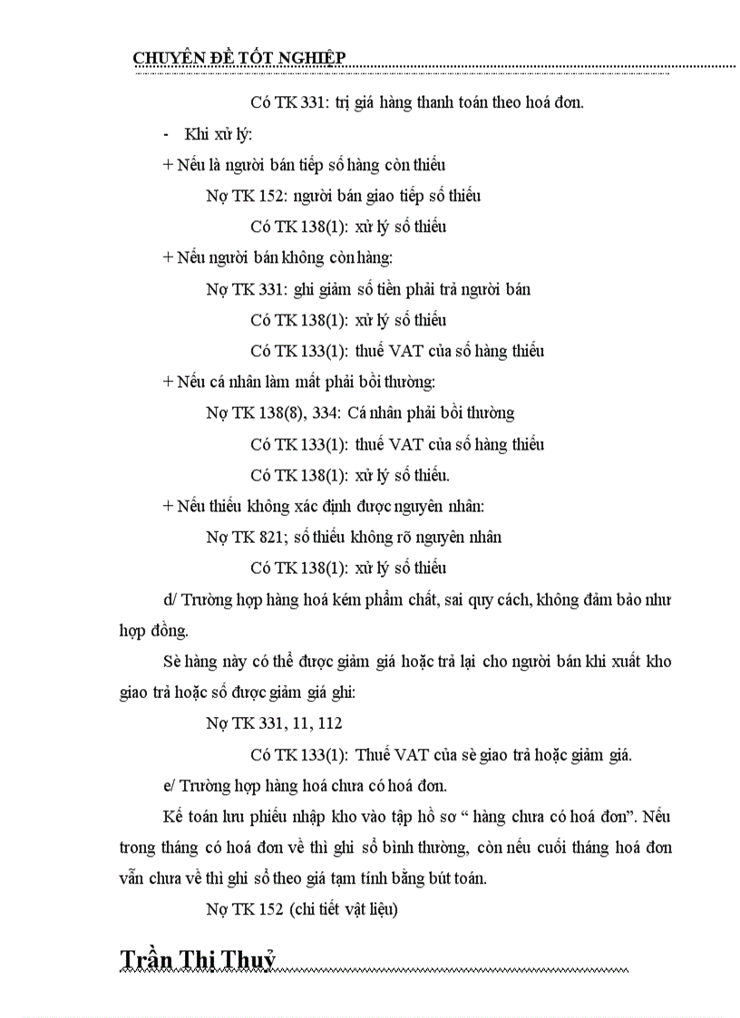 image for page Tổ chức kế toàn Nguyên vật liệu và Công cụ dụng cụ tại Công ty dệt may Hà Nội