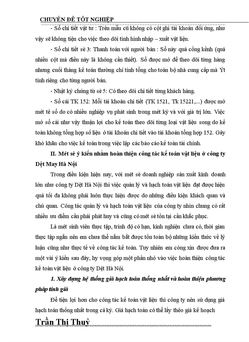 image for page Tổ chức kế toàn Nguyên vật liệu và Công cụ dụng cụ tại Công ty dệt may Hà Nội