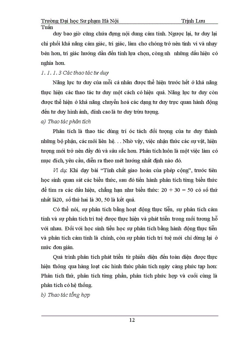 image for page Rèn tư duy lôgic cho học sinh lớp 4 thông qua các phép suy luận quy nạp trong dạy học các tính chất quy tắc thực hành bốn phép tính 1