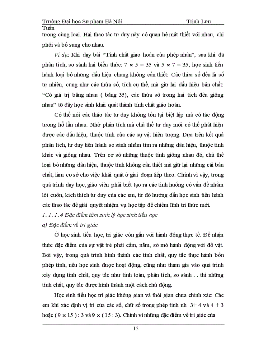 image for page Rèn tư duy lôgic cho học sinh lớp 4 thông qua các phép suy luận quy nạp trong dạy học các tính chất quy tắc thực hành bốn phép tính 1