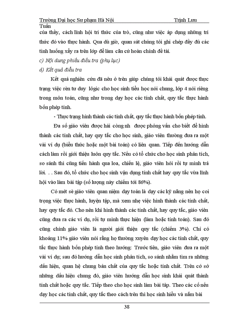 image for page Rèn tư duy lôgic cho học sinh lớp 4 thông qua các phép suy luận quy nạp trong dạy học các tính chất quy tắc thực hành bốn phép tính 1