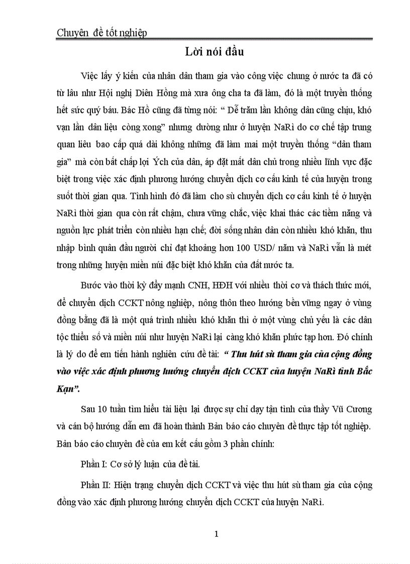 image for page Thu hút sự tham gia của cộng đồng vào việc xác định phương hướng chuyển dịch CCKT của huyện NaRì tỉnh Bắc Kạn