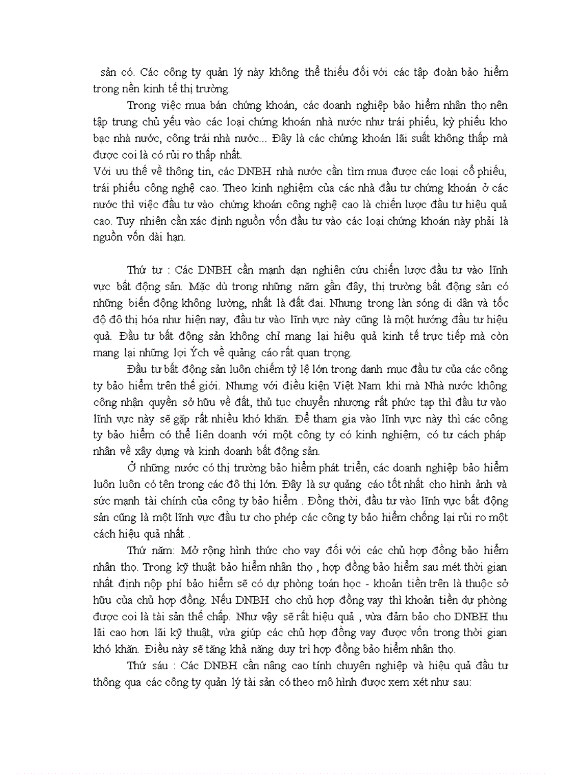 image for page Bàn về hoạt động đầu tư trong doanh nghiệp bảo hiểm nhân thọ 1