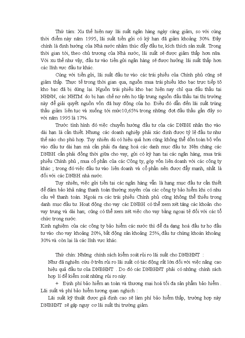 image for page Bàn về hoạt động đầu tư trong doanh nghiệp bảo hiểm nhân thọ 1