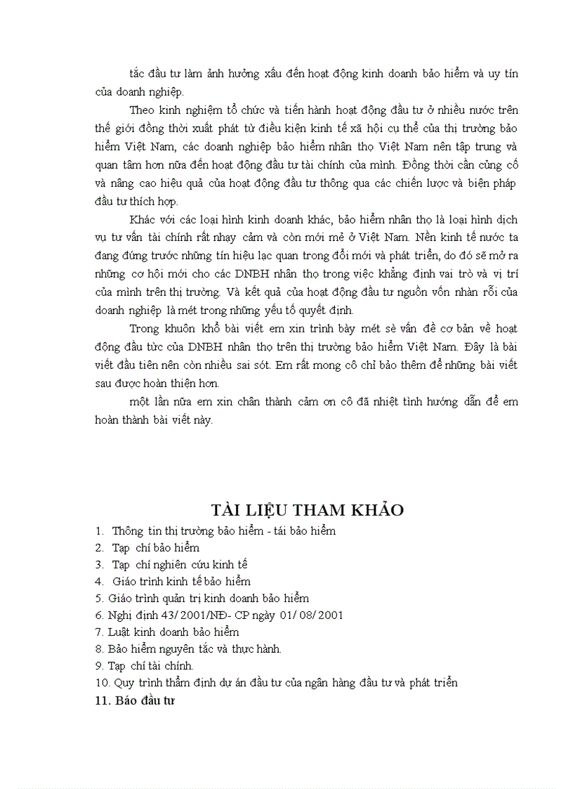 image for page Bàn về hoạt động đầu tư trong doanh nghiệp bảo hiểm nhân thọ 1