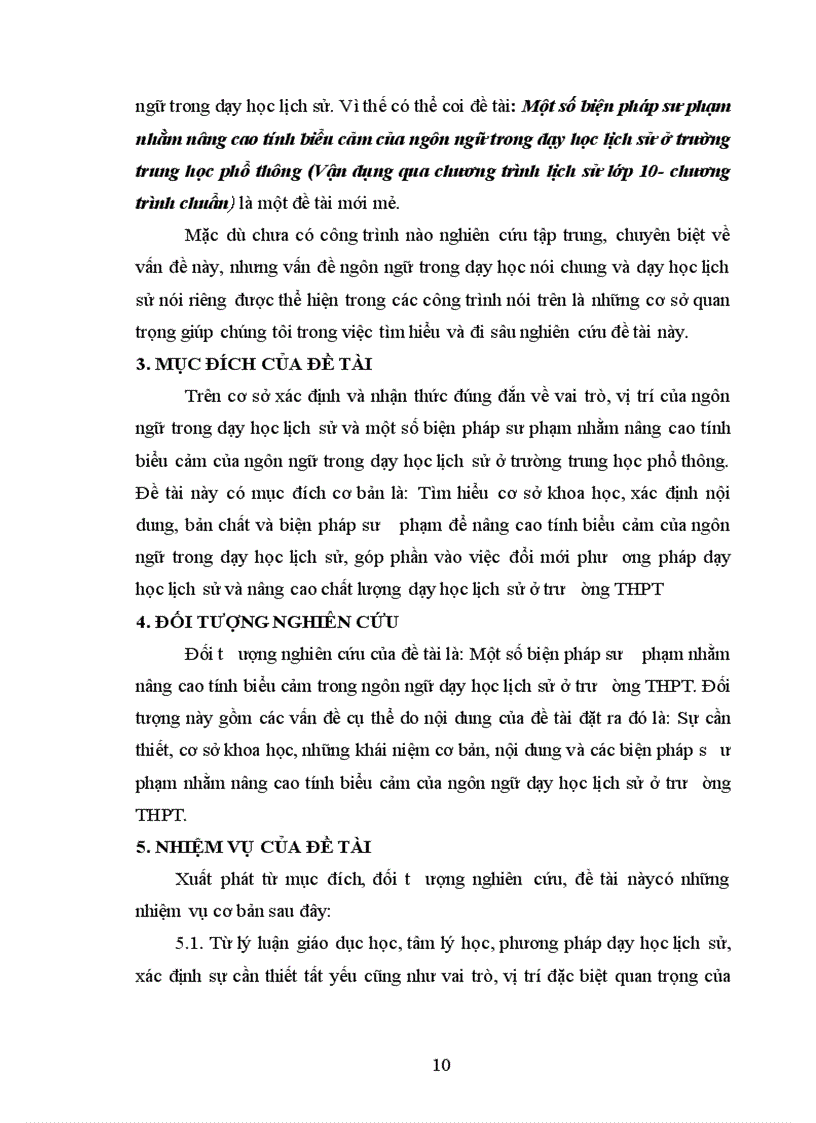 image for page Một số biện pháp sư phạm nhằm nâng cao tính biểu cảm của ngôn ngữ trong dạy học lịch sử ở trường THPT vận dụng qua chương trình lớp 10 chương trình chuẩn