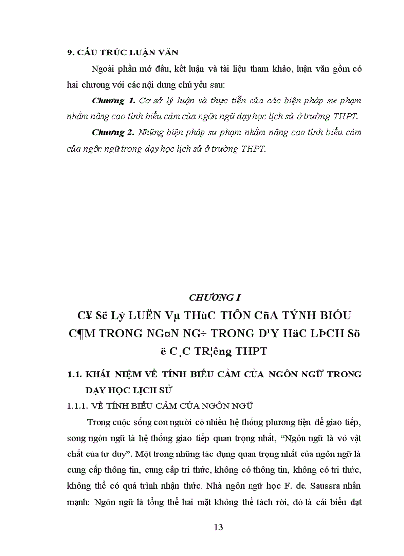 image for page Một số biện pháp sư phạm nhằm nâng cao tính biểu cảm của ngôn ngữ trong dạy học lịch sử ở trường THPT vận dụng qua chương trình lớp 10 chương trình chuẩn