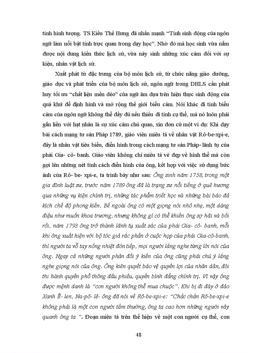 image for page Một số biện pháp sư phạm nhằm nâng cao tính biểu cảm của ngôn ngữ trong dạy học lịch sử ở trường THPT vận dụng qua chương trình lớp 10 chương trình chuẩn