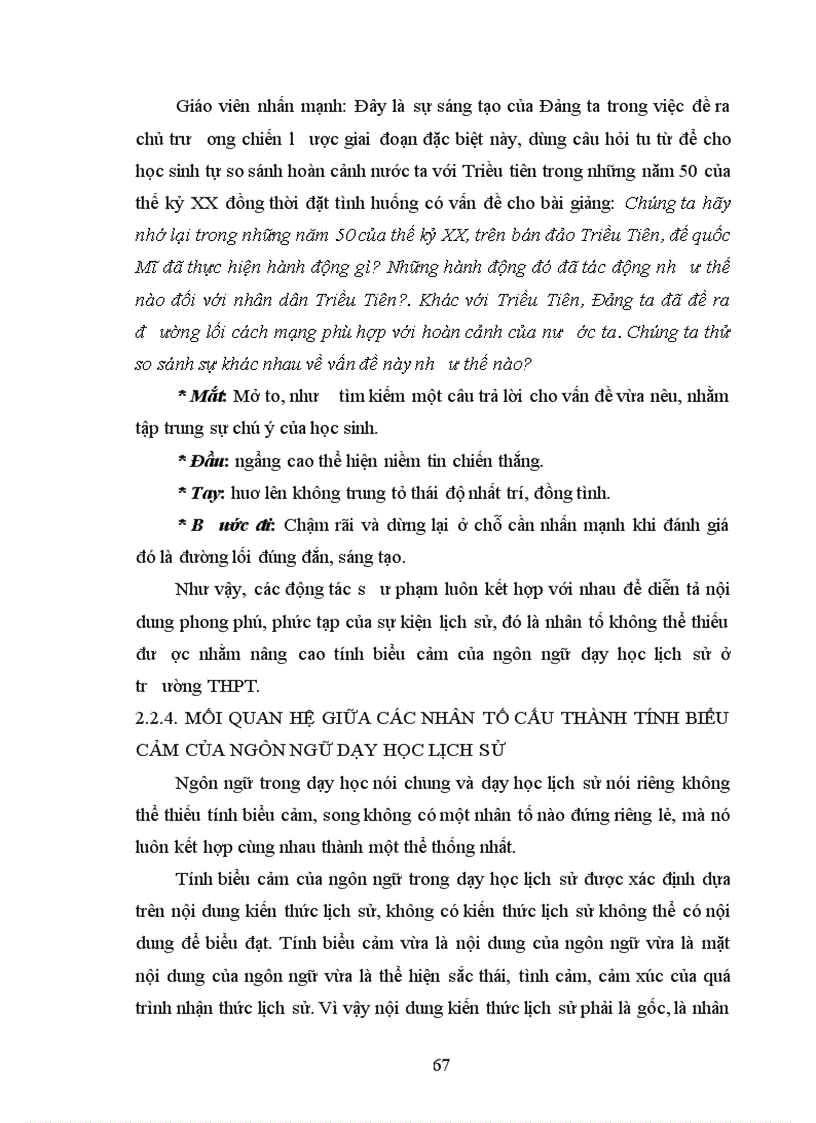 image for page Một số biện pháp sư phạm nhằm nâng cao tính biểu cảm của ngôn ngữ trong dạy học lịch sử ở trường THPT vận dụng qua chương trình lớp 10 chương trình chuẩn