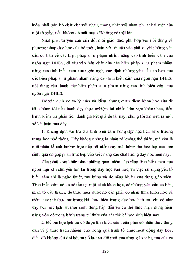 image for page Một số biện pháp sư phạm nhằm nâng cao tính biểu cảm của ngôn ngữ trong dạy học lịch sử ở trường THPT vận dụng qua chương trình lớp 10 chương trình chuẩn