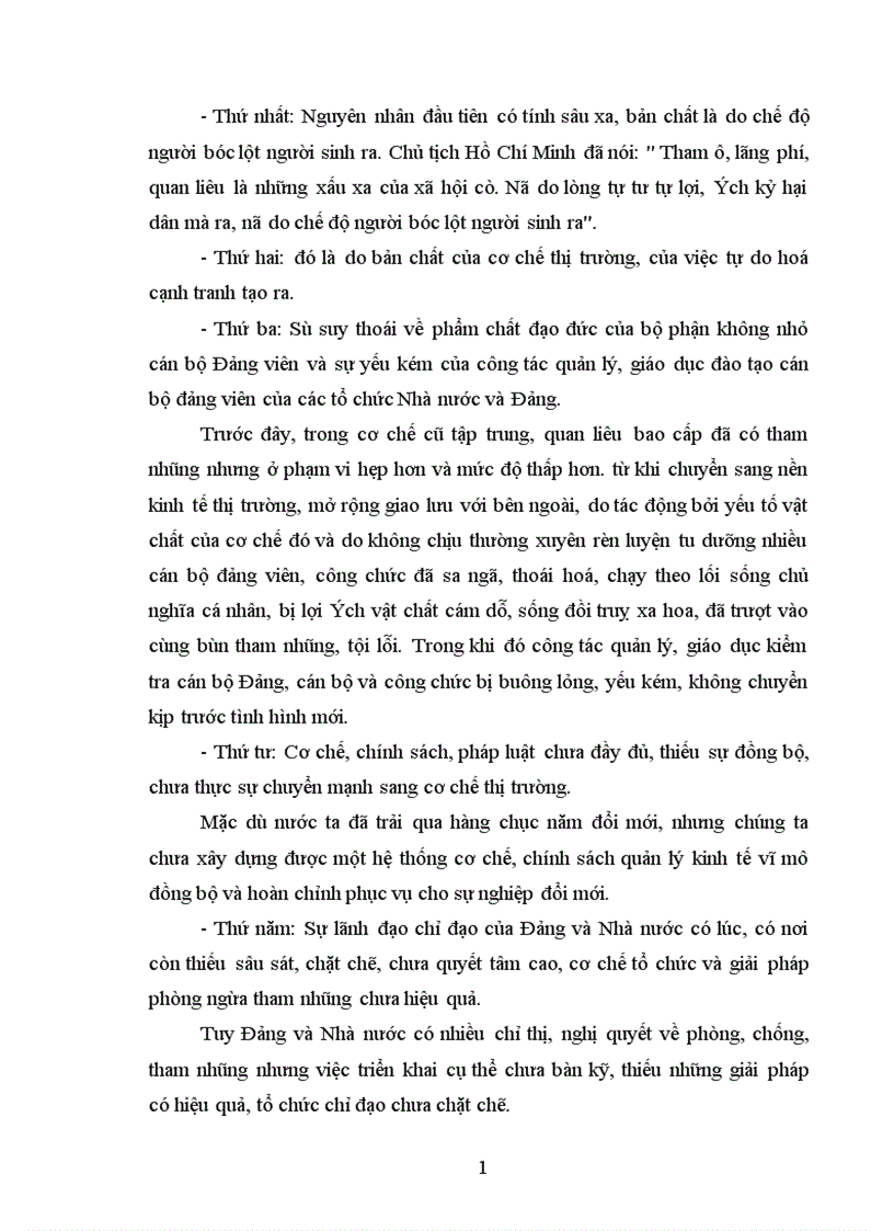 image for page các biện pháp phòng chống về tham nhũng và vấn đề tụt hậu xa hơn về kinh tế