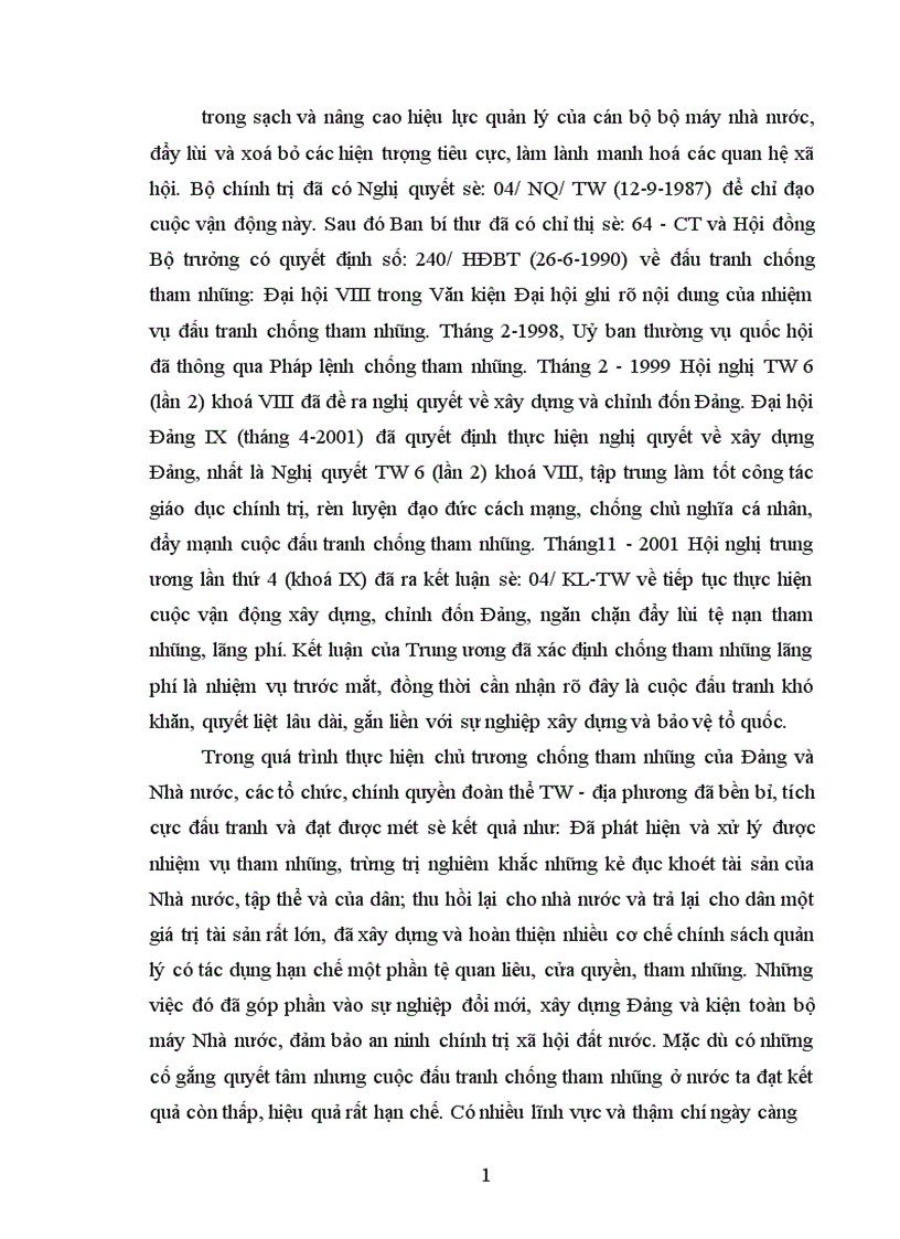 image for page các biện pháp phòng chống về tham nhũng và vấn đề tụt hậu xa hơn về kinh tế
