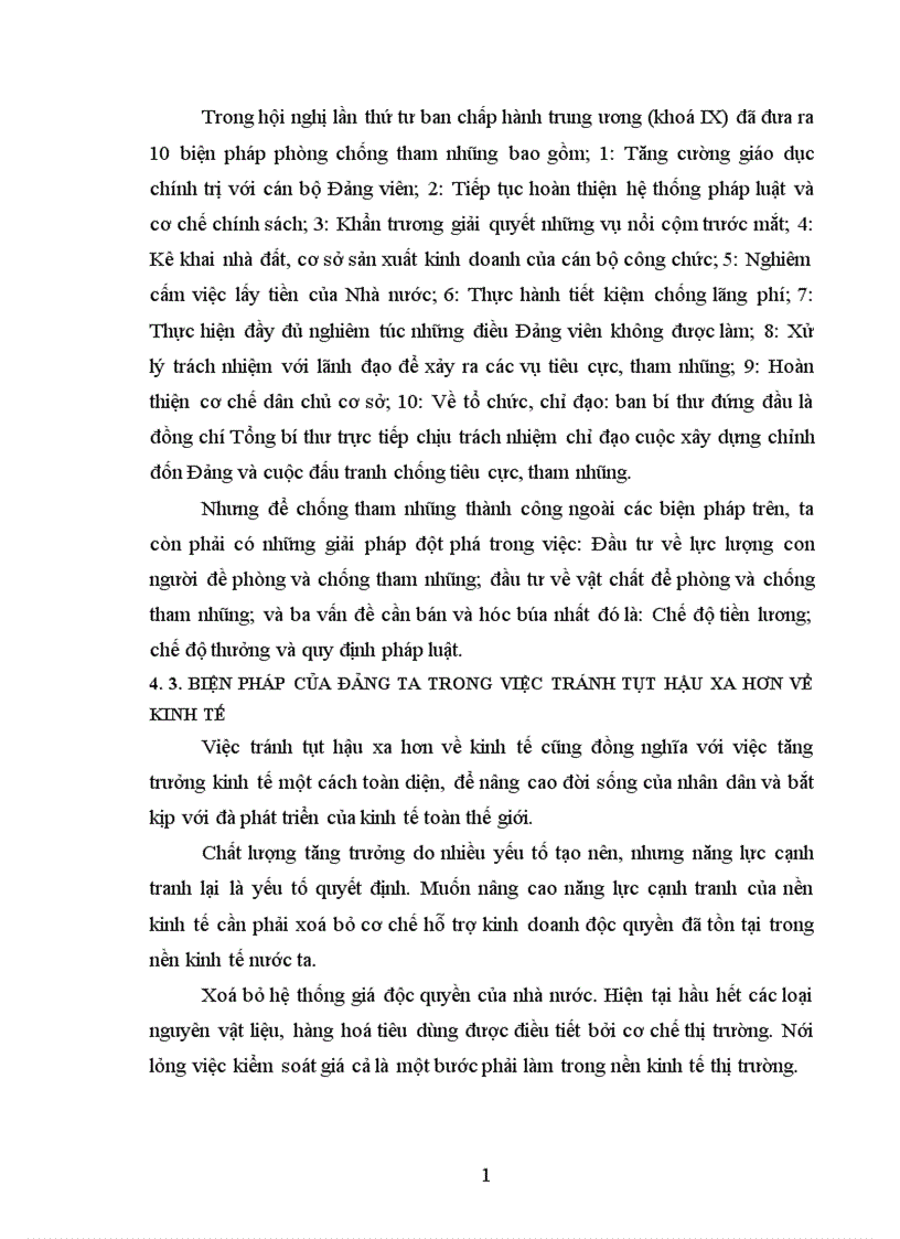 image for page các biện pháp phòng chống về tham nhũng và vấn đề tụt hậu xa hơn về kinh tế