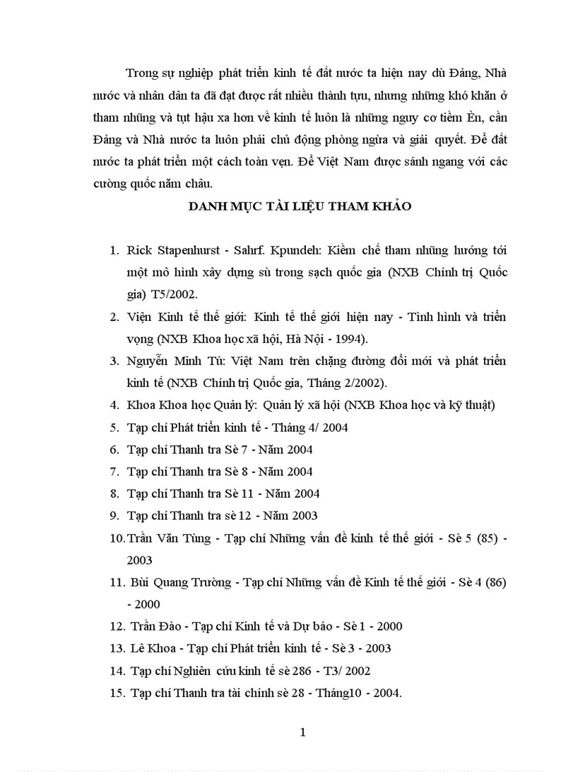 image for page các biện pháp phòng chống về tham nhũng và vấn đề tụt hậu xa hơn về kinh tế