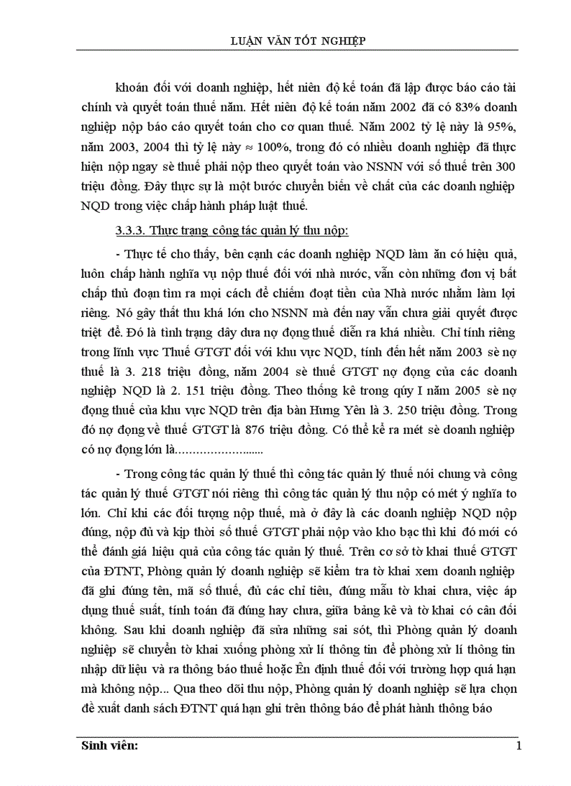 image for page Thực trạng công tác quản lý thu thuế GTGT đối với các doanh nghiệp dân doanh nộp thuếtheo phương phápkhấu trừ trên địa bàn tỉnh Hưng Yên