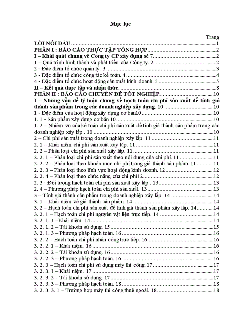 image for page Tổ chức hạch toán chi phí sản xuất kinh doanh để tính giá thành sản phẩm ở công ty cổ phần xây dựng số 7 Vinaconex7 1