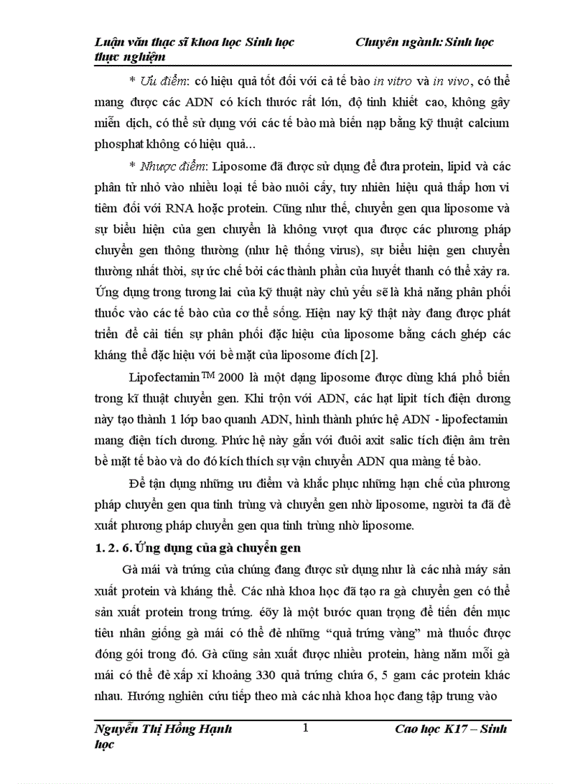 image for page Thử nghiệm chuyển gen GFP trên gà Gallus Gallus Domesticus sử dụng vector pT2 BH CVpf SB11 bằng phương pháp chuyển gen qua tinh trùng và vi tiêm vào phôi gà 0 giờ ấp 1