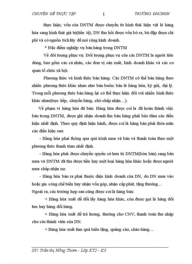 image for page Bán hàng và xác định kết quả kinh doanh tại công ty TNHH thương mại đầu tư và phát triển công nghệ 1