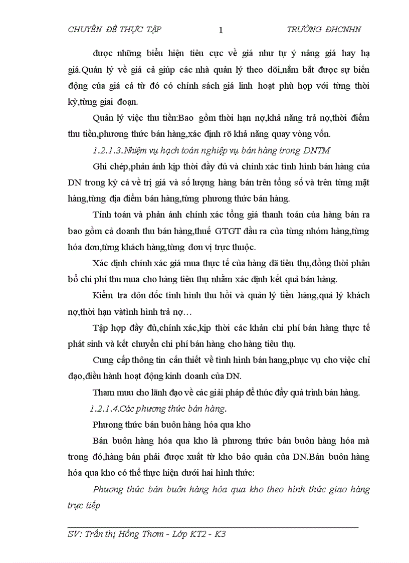 image for page Bán hàng và xác định kết quả kinh doanh tại công ty TNHH thương mại đầu tư và phát triển công nghệ 1