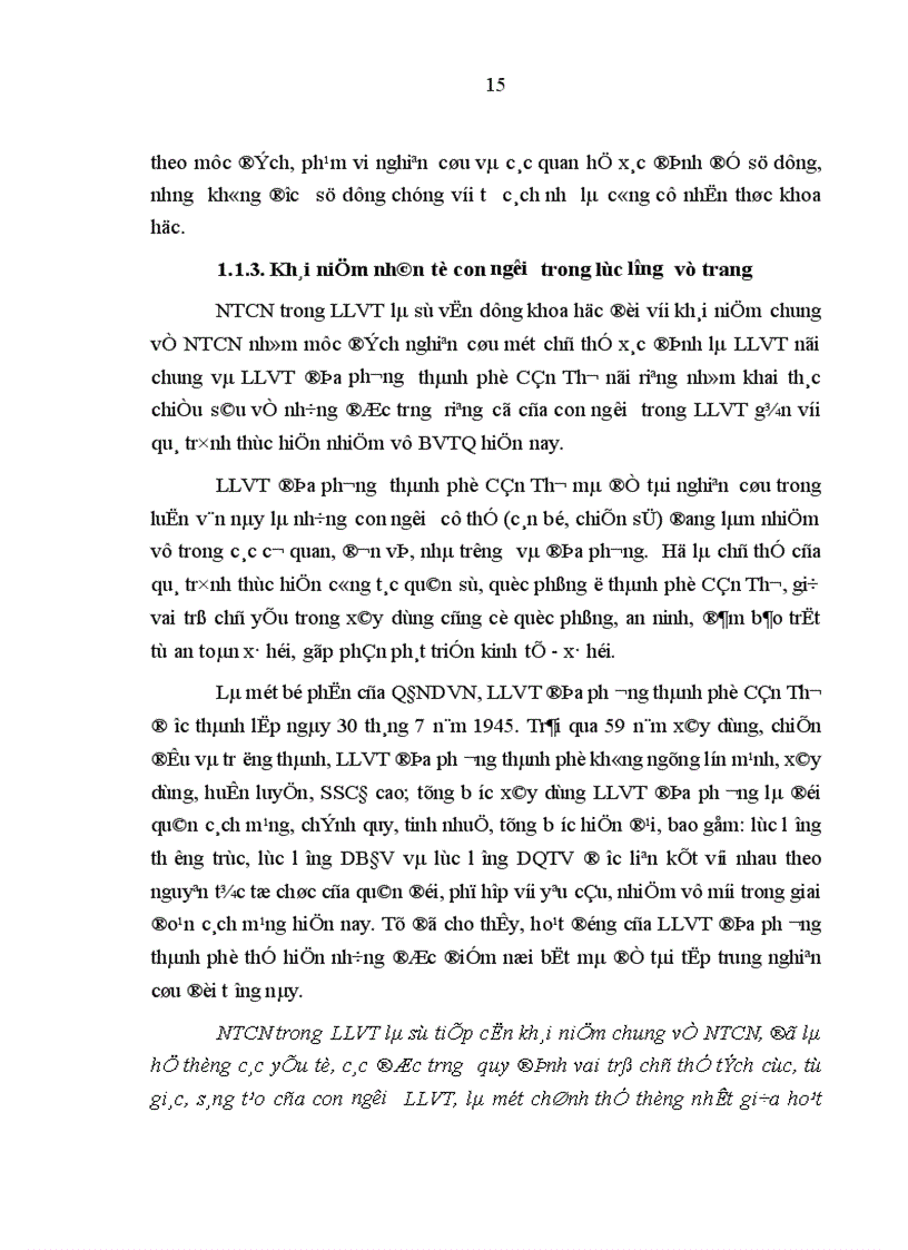 image for page Phát huy nhân tố con người trong lực lượng vũ trang địa phương thành phố Cần Thơ hiện nay