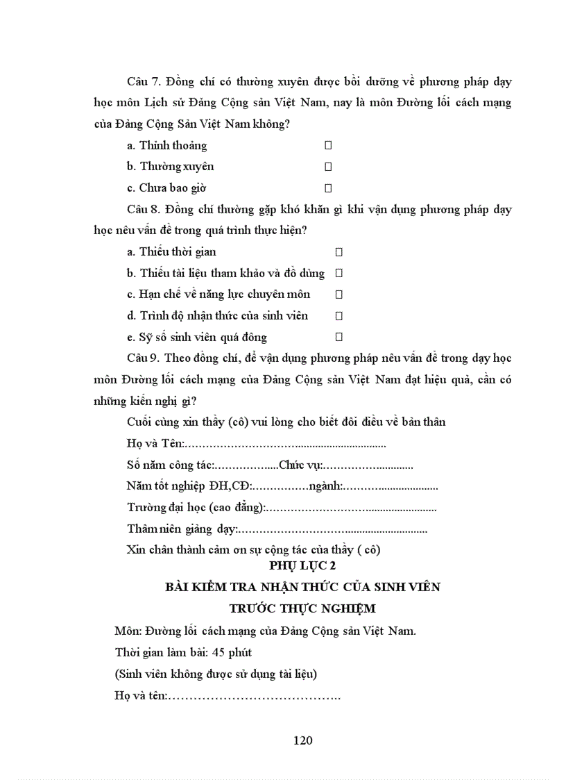 image for page Vận dụng phương pháp nêu vấn đề trong dạy học môn Đường lối cách mạng của Đảng cộng sản Việt Nam ở trường cao đẳng Sư phạm Ngô Gia Tự Bắc Giang