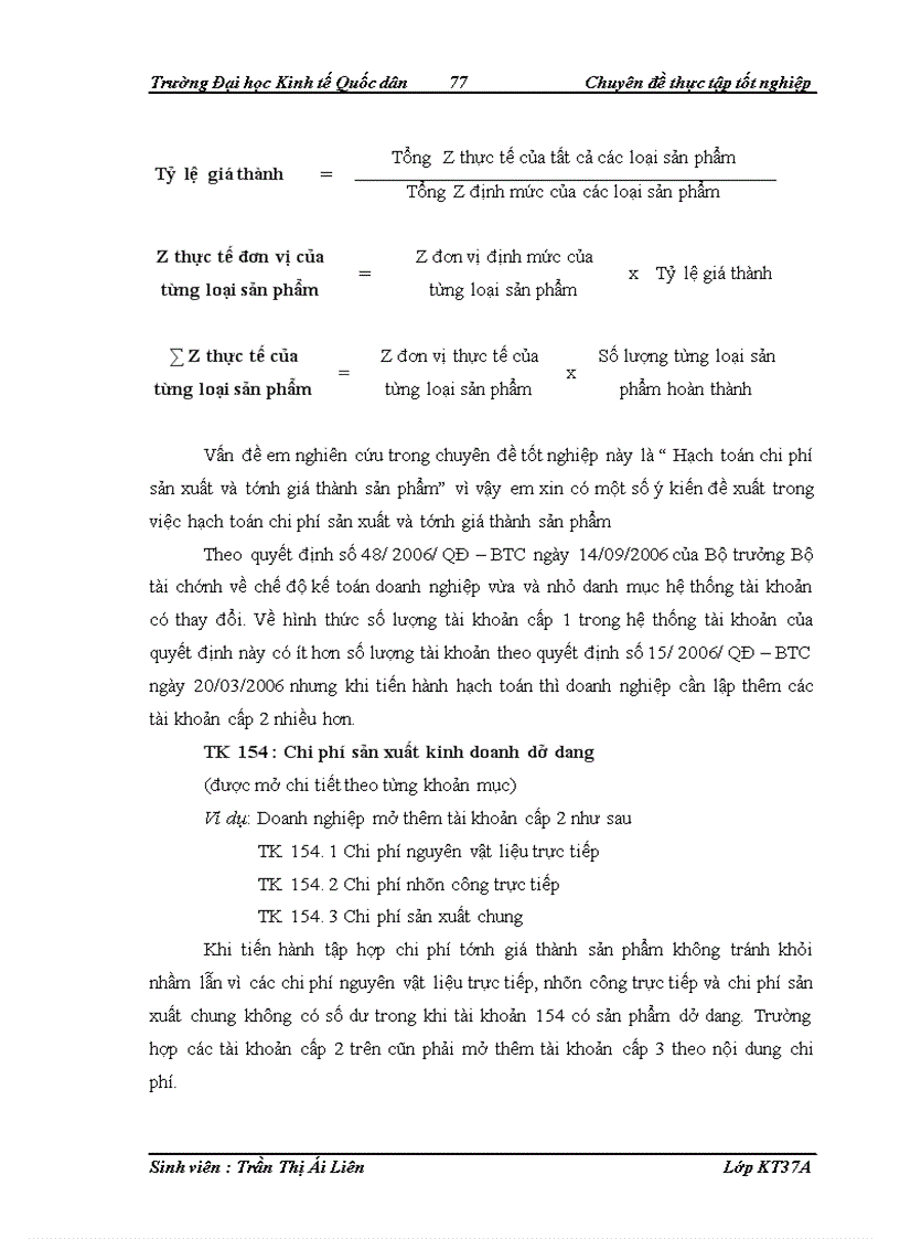 image for page Hoàn thiện kế toán chi phí sản xuất và tính giá thành sản phẩm tại Công ty TNHHNN MTV Dệt 8 3 1