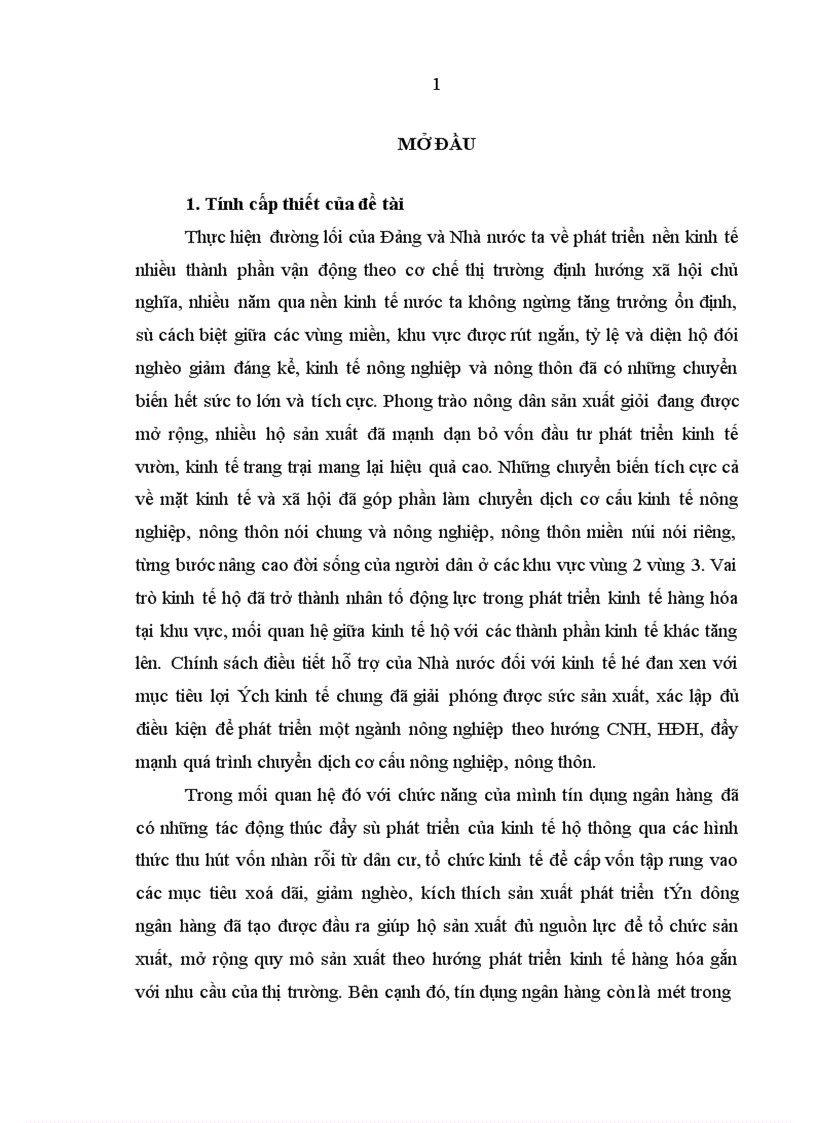 image for page Quan hệ giữa Tín dụng ngân hàng nông nghiệp và phát triển nông thôn với Nông hộ ở khu vực miền núi phía Bắc tỉnh Quảng Nam 1