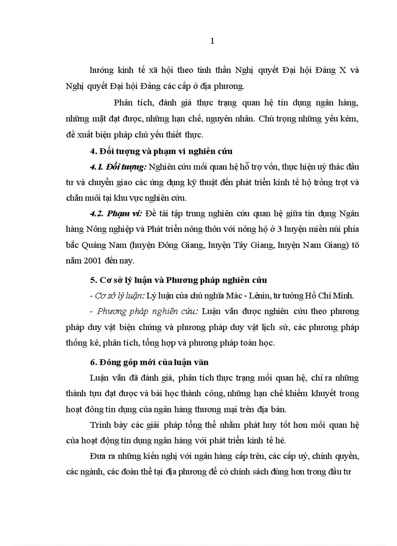 image for page Quan hệ giữa Tín dụng ngân hàng nông nghiệp và phát triển nông thôn với Nông hộ ở khu vực miền núi phía Bắc tỉnh Quảng Nam 1