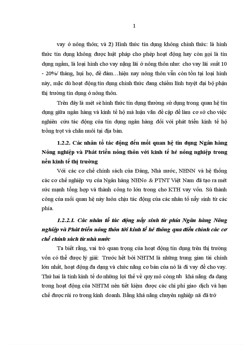 image for page Quan hệ giữa Tín dụng ngân hàng nông nghiệp và phát triển nông thôn với Nông hộ ở khu vực miền núi phía Bắc tỉnh Quảng Nam 1