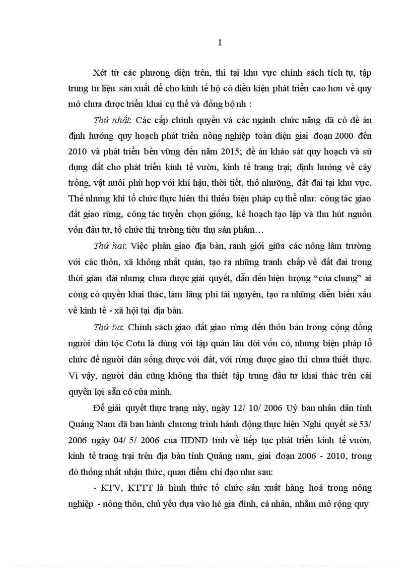 image for page Quan hệ giữa Tín dụng ngân hàng nông nghiệp và phát triển nông thôn với Nông hộ ở khu vực miền núi phía Bắc tỉnh Quảng Nam 1