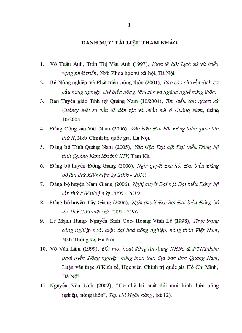 image for page Quan hệ giữa Tín dụng ngân hàng nông nghiệp và phát triển nông thôn với Nông hộ ở khu vực miền núi phía Bắc tỉnh Quảng Nam 1