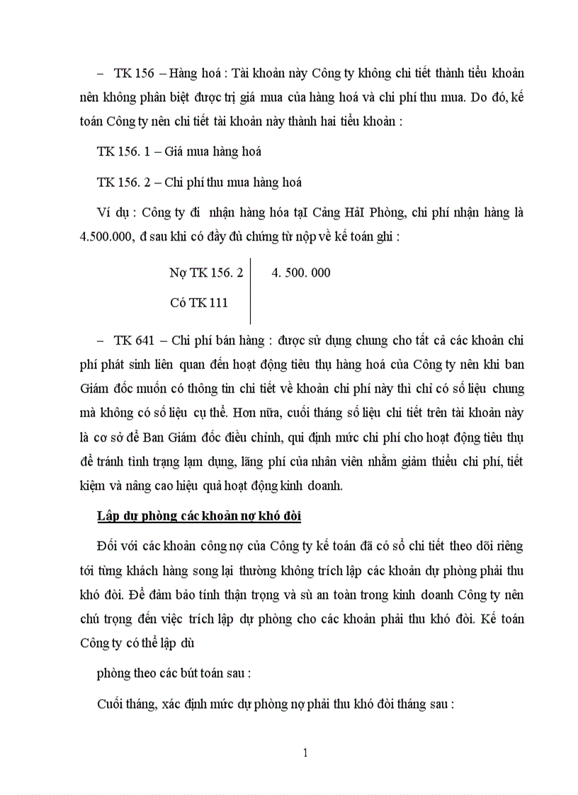 image for page Hoàn thiện hạch toán tiêu thụ và xác định kết quả tiêu thụ tại Công ty SX XNK nông sản Hà nội 1