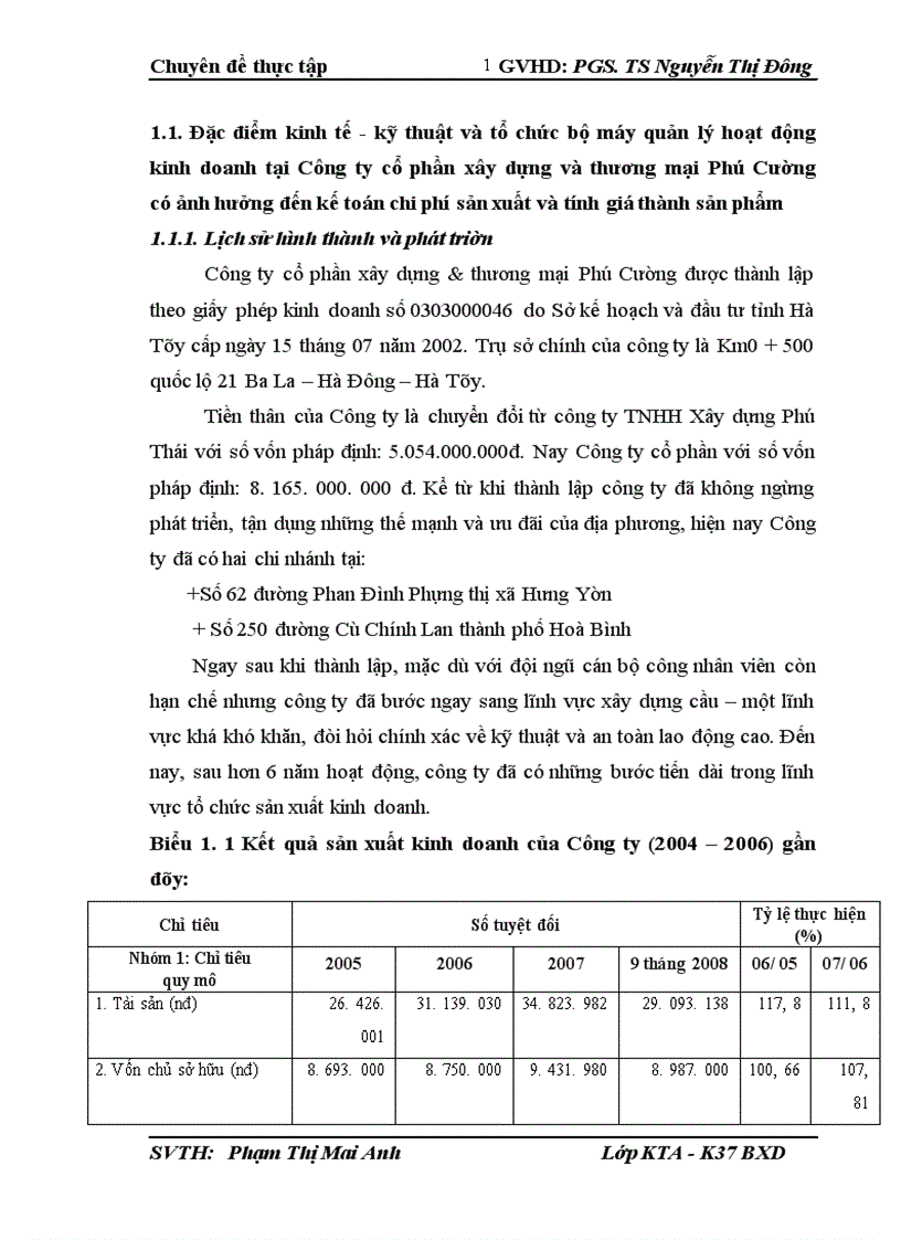 image for page Hoàn thiện kế toán chi phí sản xuất và tính giá thành sản phẩm xây dựng tại Công ty Cổ phần phần xây dựng và thương mại Phú Cường 1