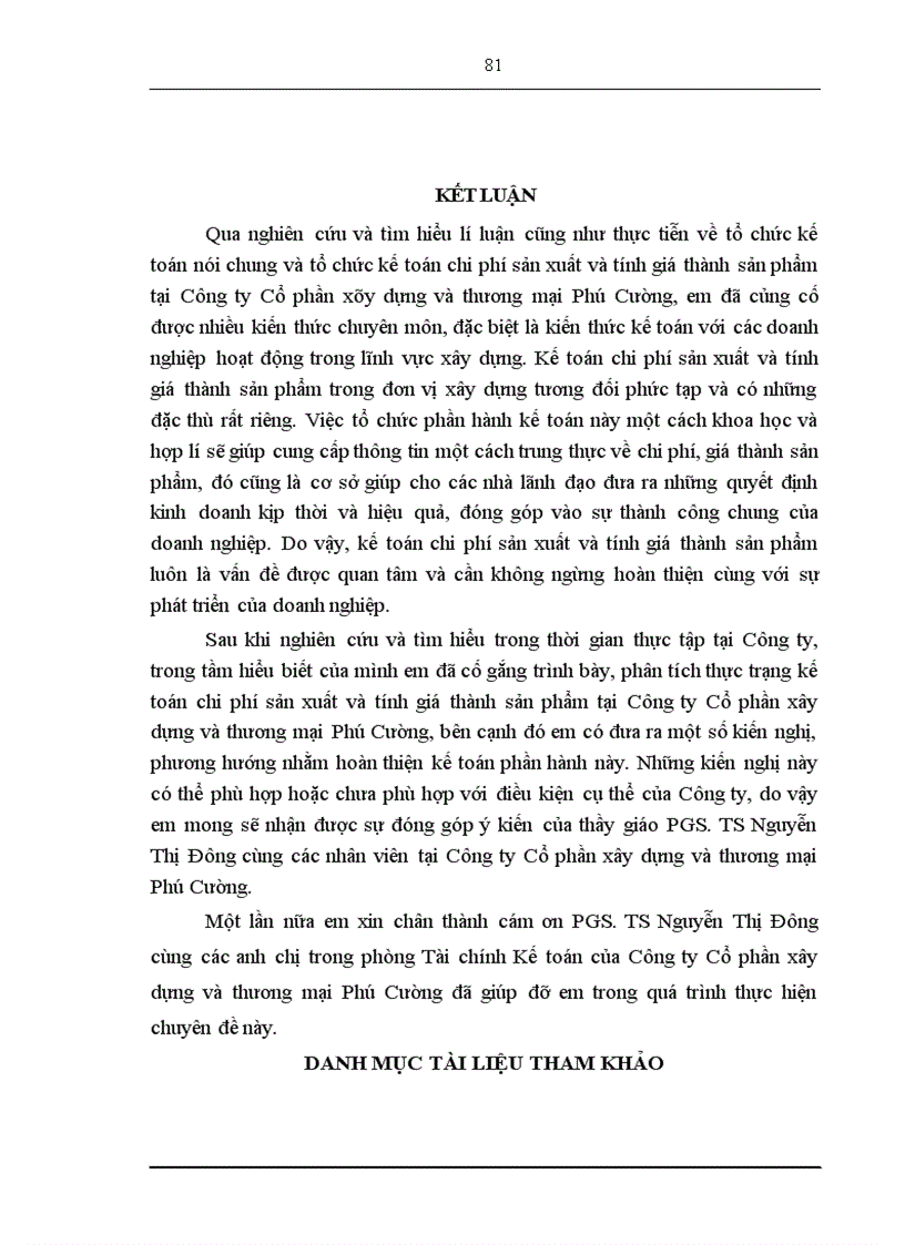 image for page Hoàn thiện kế toán chi phí sản xuất và tính giá thành sản phẩm xây dựng tại Công ty Cổ phần phần xây dựng và thương mại Phú Cường 1