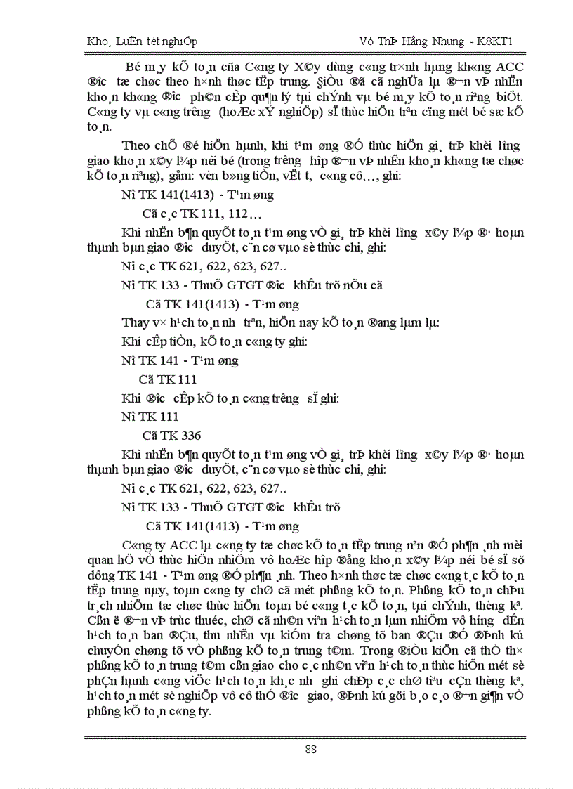 image for page Thực trạng kế toán chi phí sản xuất và tính giá thành sản phẩm tại công ty xây dựng công trình hàng không ACC