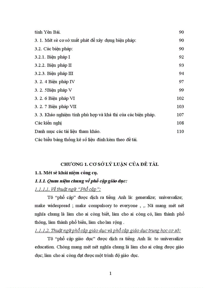 image for page Một số biện pháp quản lý công tác phổ cập giáo dục trung học cơ sở ở tỉnh Yên Bái đến năm 2010 1