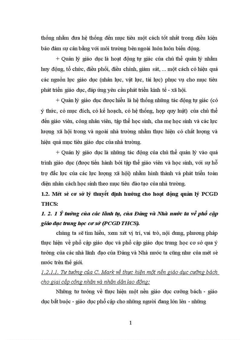 image for page Một số biện pháp quản lý công tác phổ cập giáo dục trung học cơ sở ở tỉnh Yên Bái đến năm 2010 1