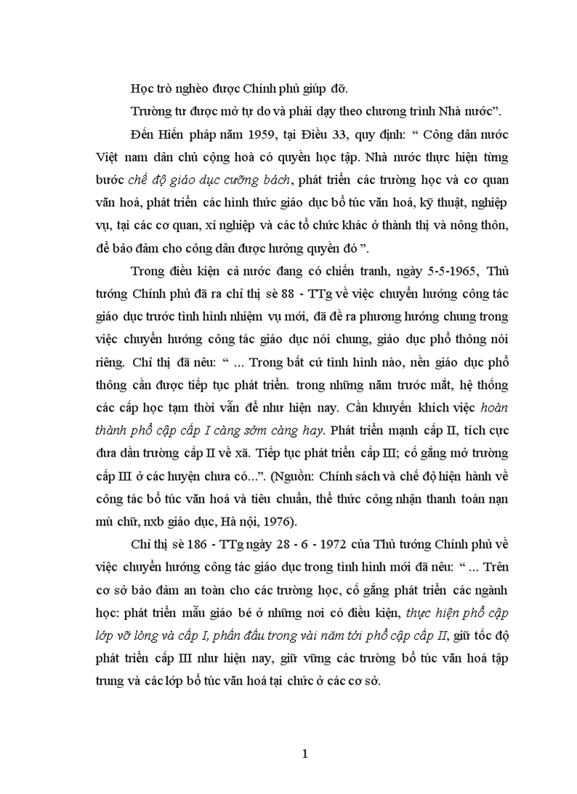 image for page Một số biện pháp quản lý công tác phổ cập giáo dục trung học cơ sở ở tỉnh Yên Bái đến năm 2010 1
