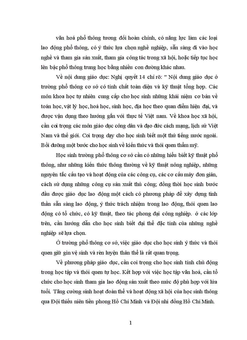 image for page Một số biện pháp quản lý công tác phổ cập giáo dục trung học cơ sở ở tỉnh Yên Bái đến năm 2010 1