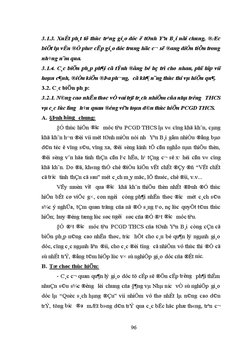image for page Một số biện pháp quản lý công tác phổ cập giáo dục trung học cơ sở ở tỉnh Yên Bái đến năm 2010 1