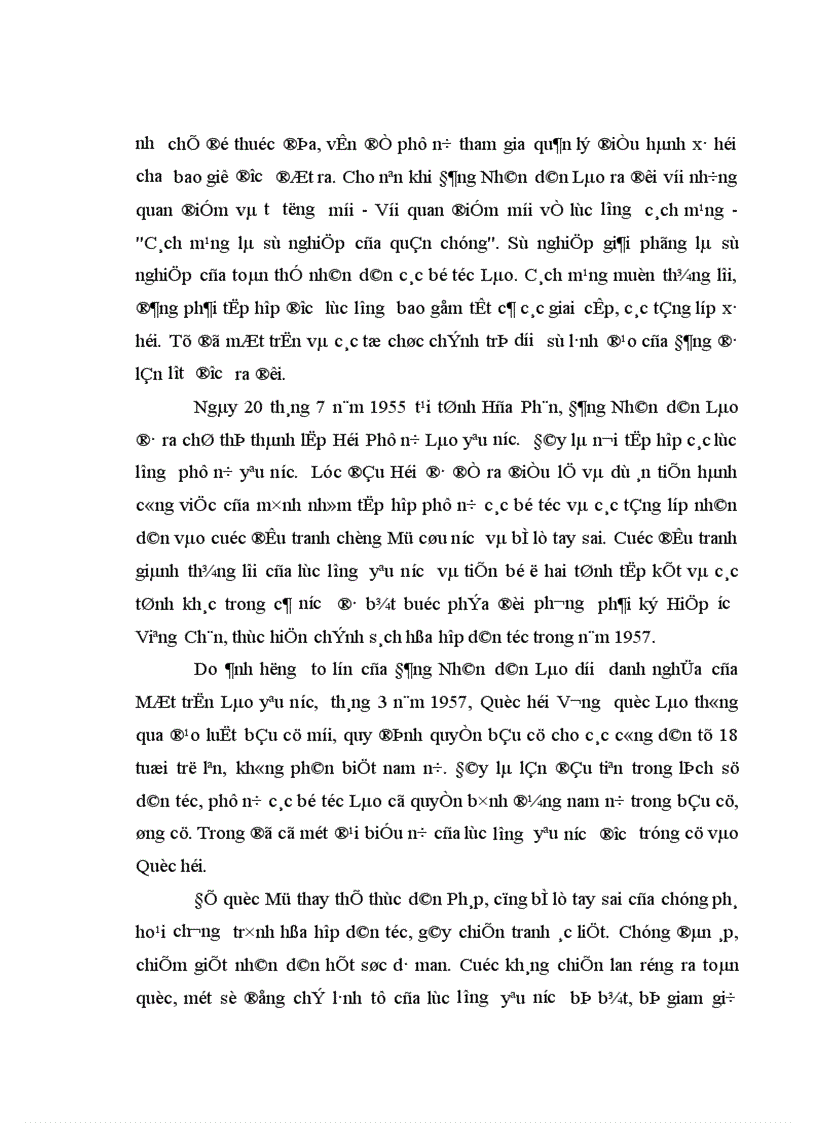 image for page Đảng Nhân dân Cách mạng Lào lãnh đạo xây dựng đội ngũ cán bộ nữ từ 1986 đến 2001