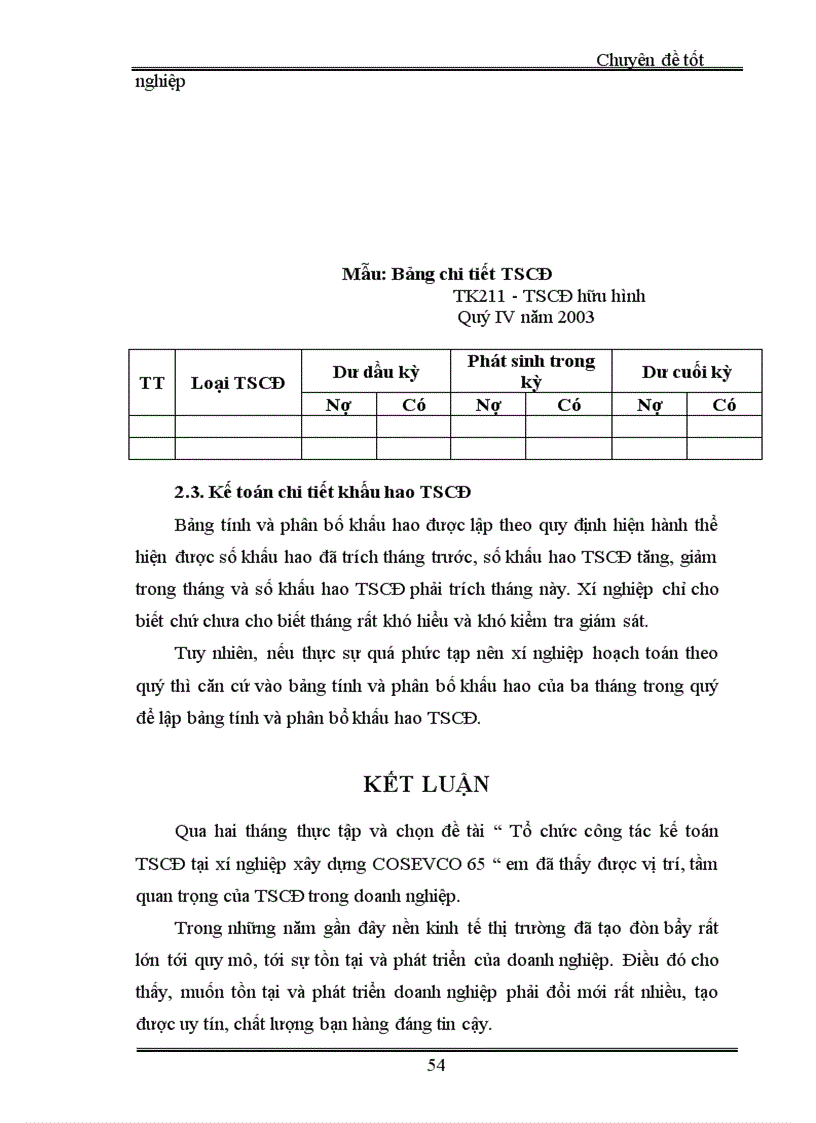 image for page Tổ chức công tác kế toán TSCĐ ở Xí nghiệp xây dựng COSEVCO65